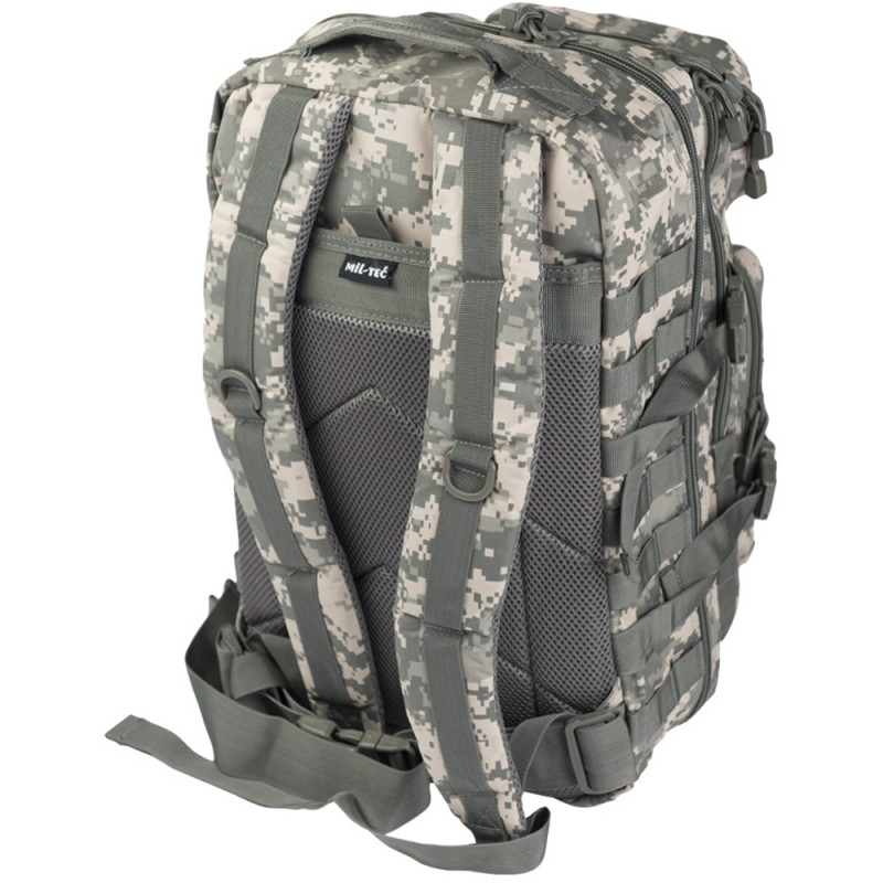 Рюкзак Mil-Tec тактичний ПІКСЕЛЬ, 36л MOLLE, US Asault Pack II AT-digital (Розмер В51 х Ш29 Г28 см)